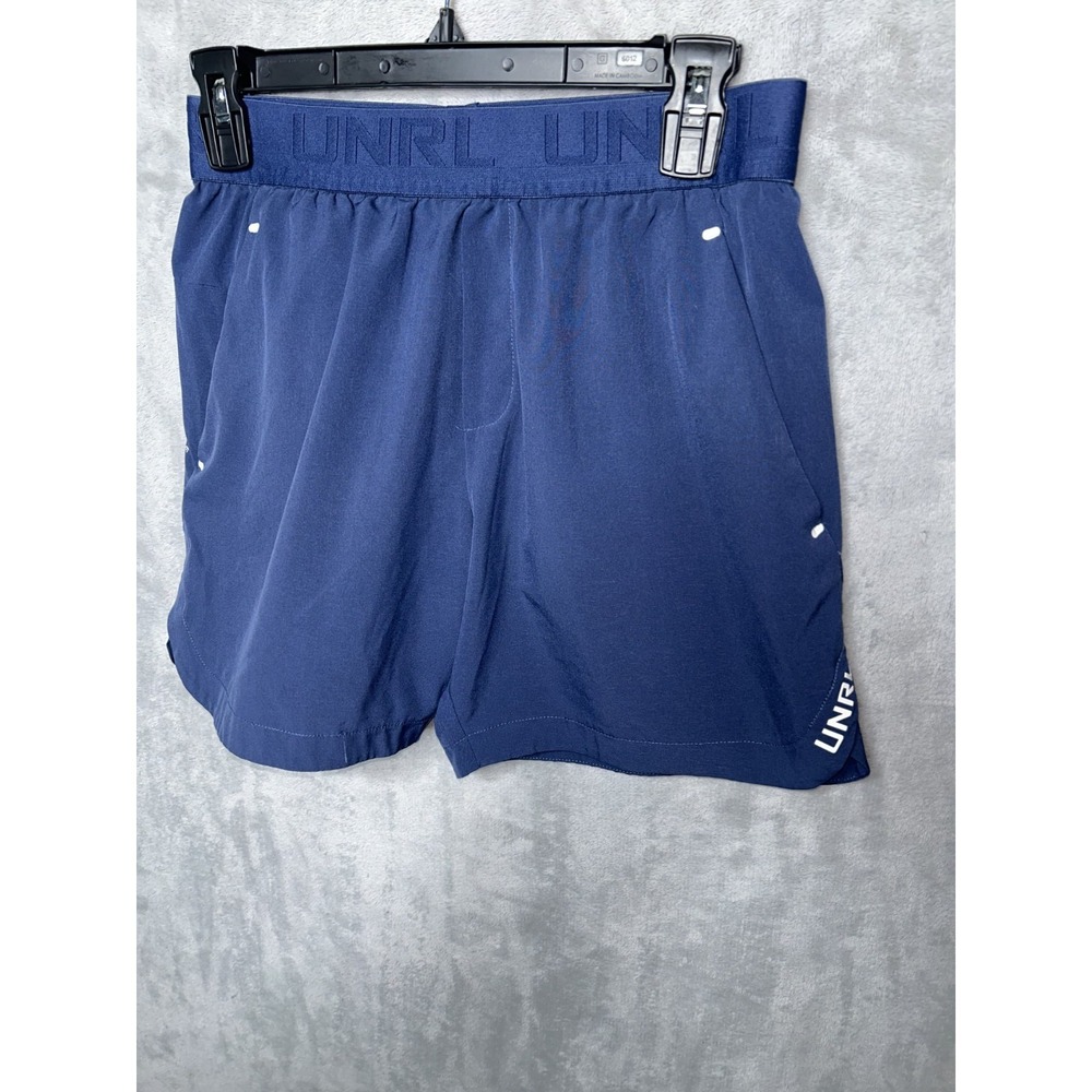 unrl  unlined Blue  Athletic Shorts 5" Inseam Men's Small EUC
